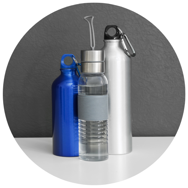 Range of Drinks, Water & Sports Bottles