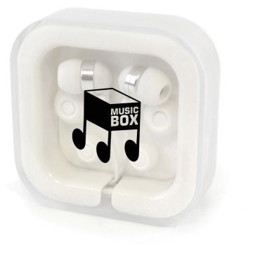 Kyoto Earphones - White, 71 x 71 x 20 mm - main image